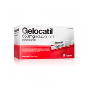 GELOCATIL 650 mg 12 Sobres Solución Oral